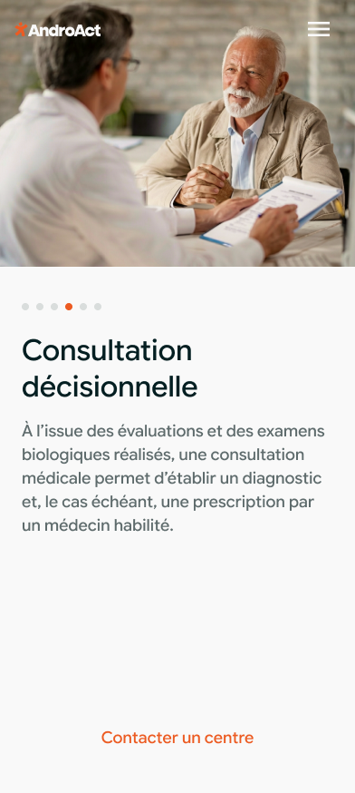 AndroAct — Diagnostic et traitement